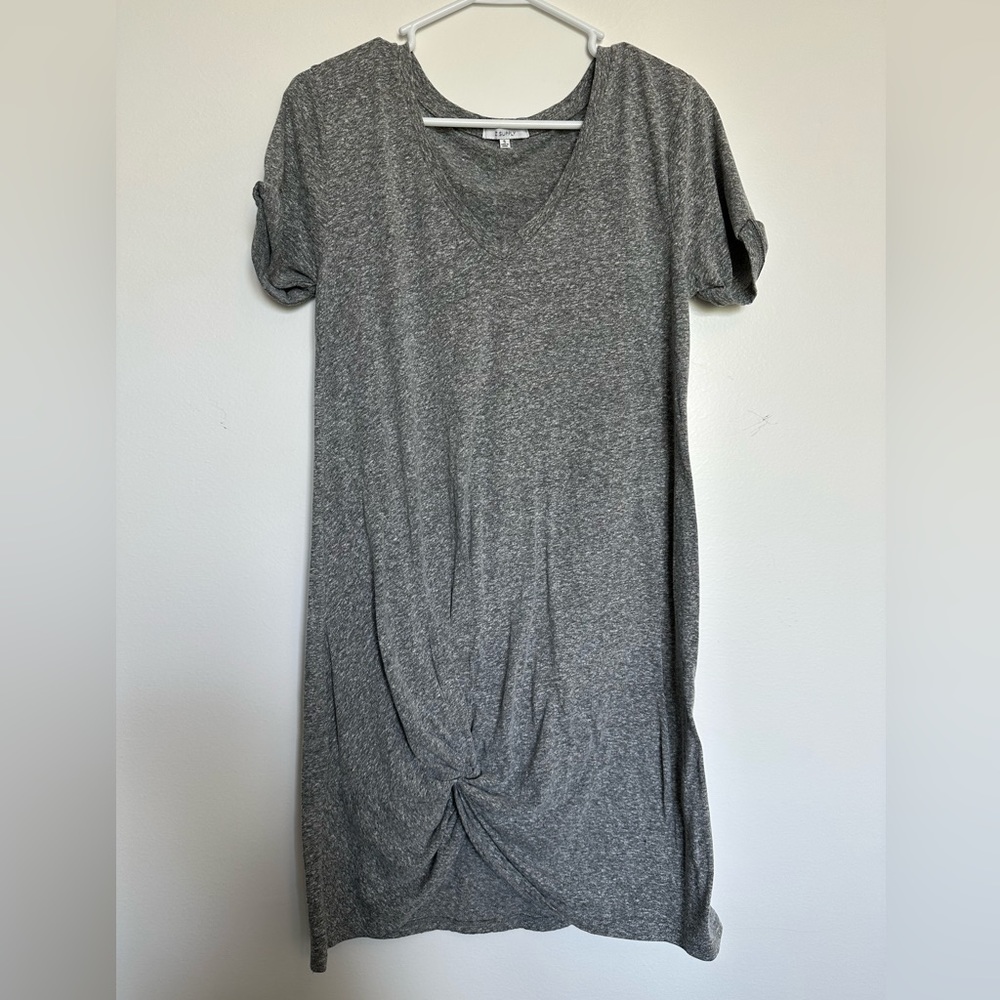 Z Supply Gray Triblend Side Knot Dress Size Small